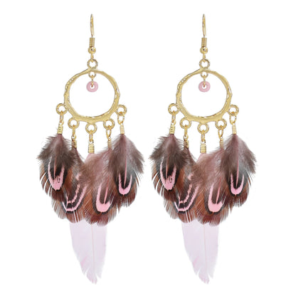 Feather Boho Earrings