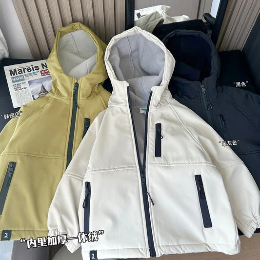 Boys Hooded Autumn Winter Coats
