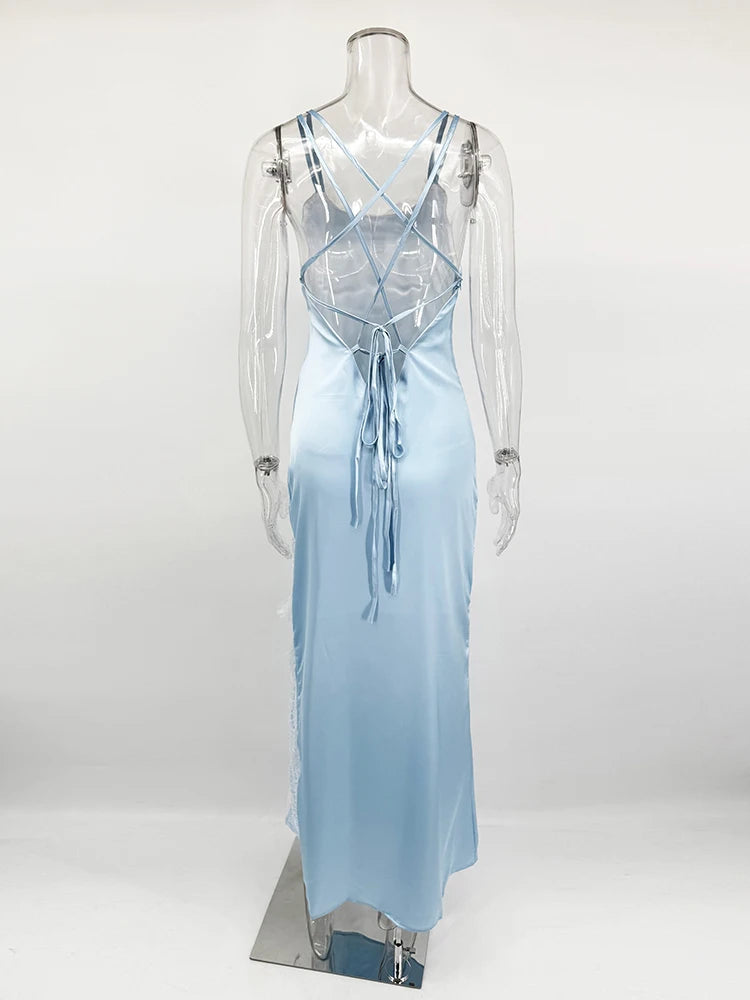 Satin Lace Dress