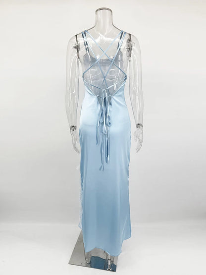Satin Lace Dress