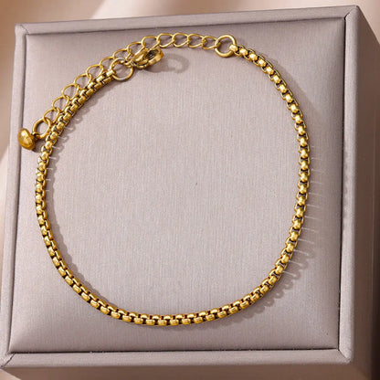 Waterproof Stainless Steel Anklets