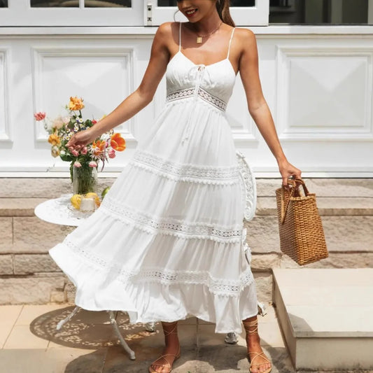 White Lace Bohemian Maxi