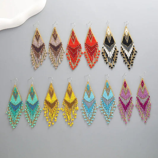 Handwoven Swallowtail Earrings