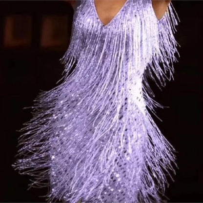 Fringe Boho Glittery Dress
