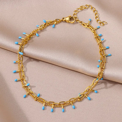 Waterproof Stainless Steel Anklets