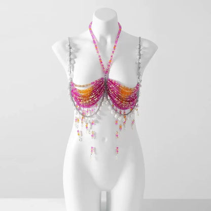 Colourful Beaded Tops