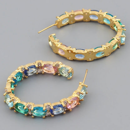 Colour Hoop Earrings