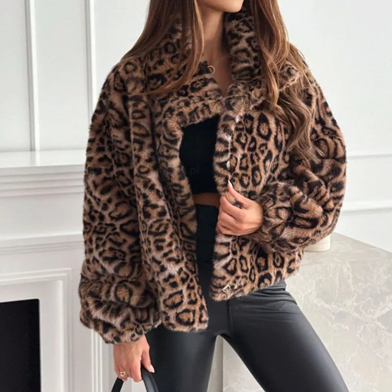 Autumn Leopard Coat