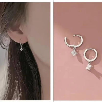 Zircon Crystal Four Leaf Flower Jewellery