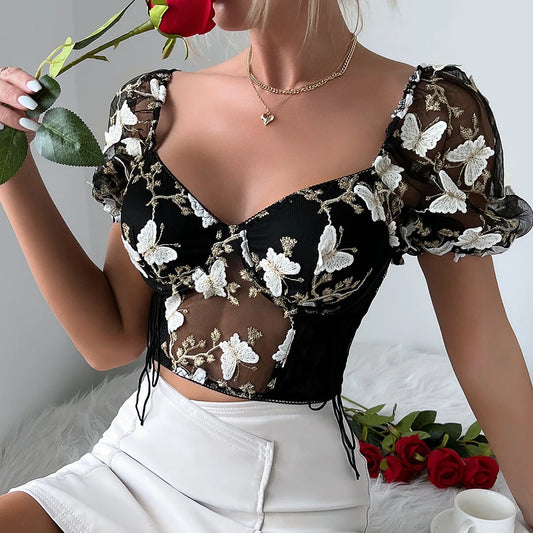 Puffed Sleeve Top