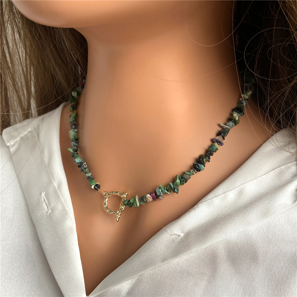 Healing Throat Chakra and Protective Crystal Necklaces