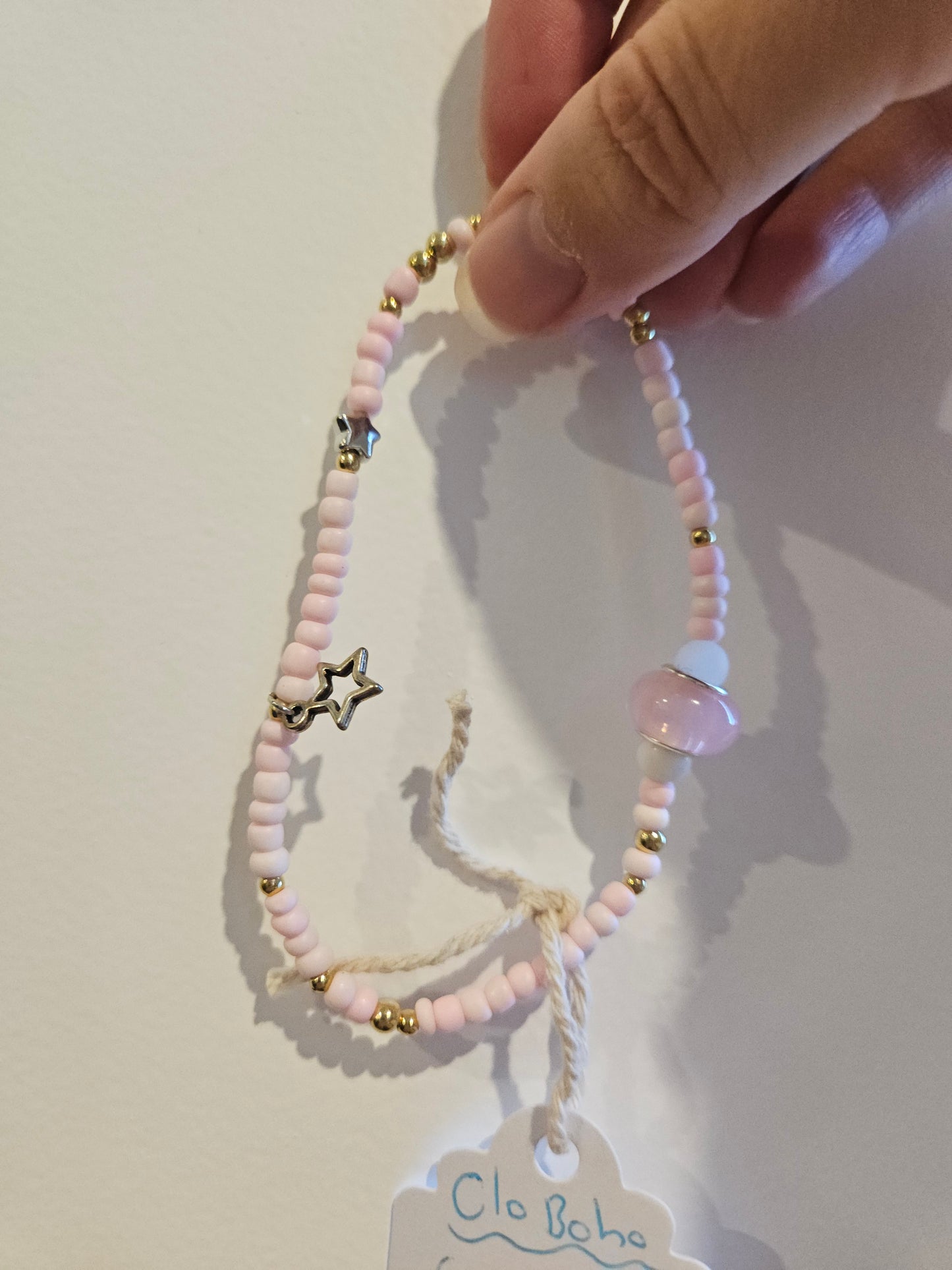 Gemstone and Seed Bead Anklets Feminine Energy - Sesame Jasper