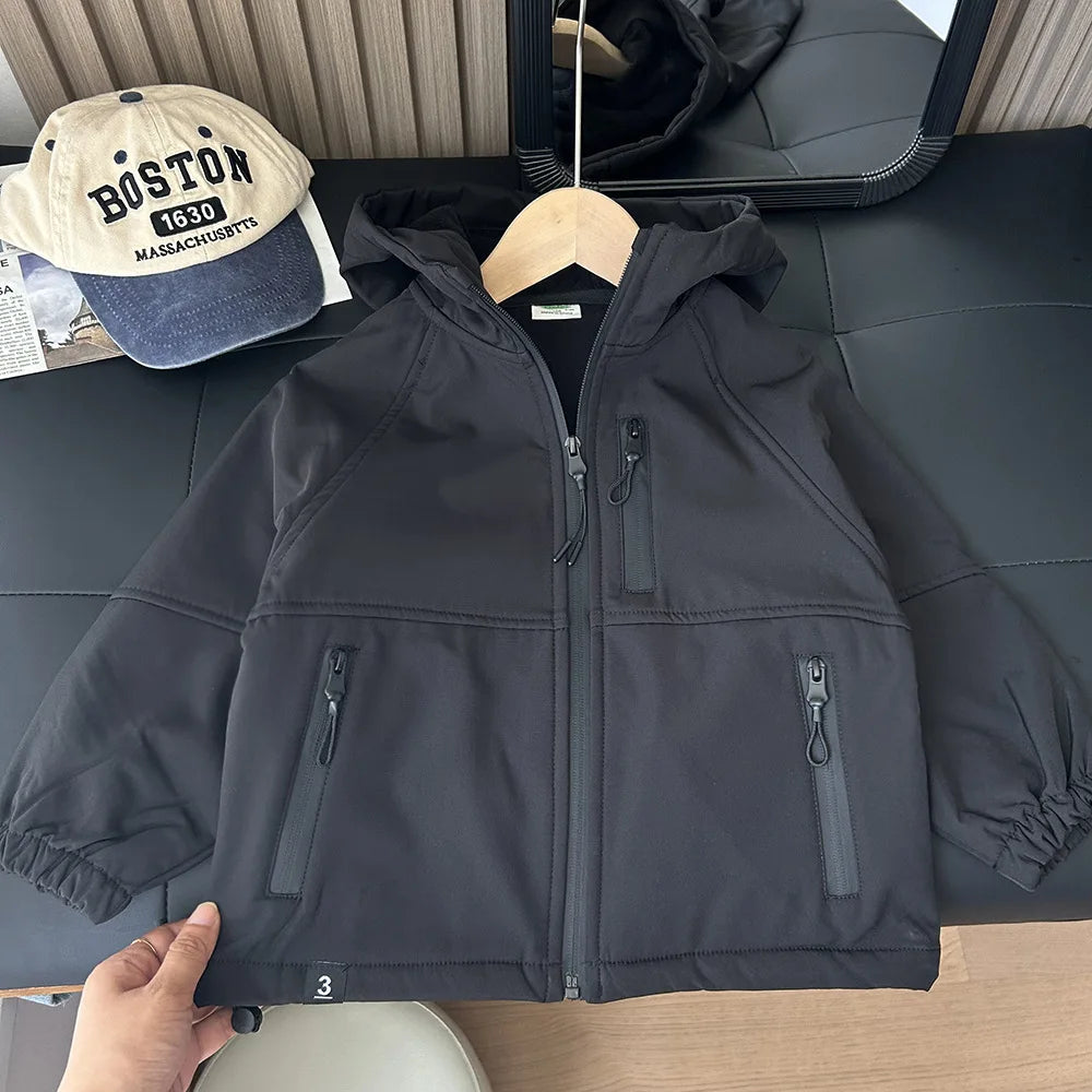 Boys Hooded Autumn Winter Coats