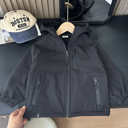 Boys Hooded Autumn Winter Coats