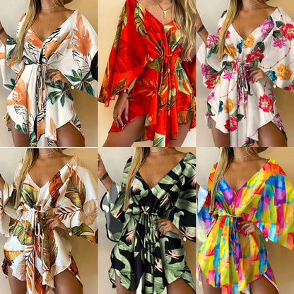 Flora-print Party Dress