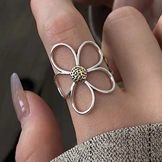 Flower Silver Ring