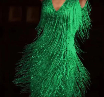 Fringe Boho Glittery Dress