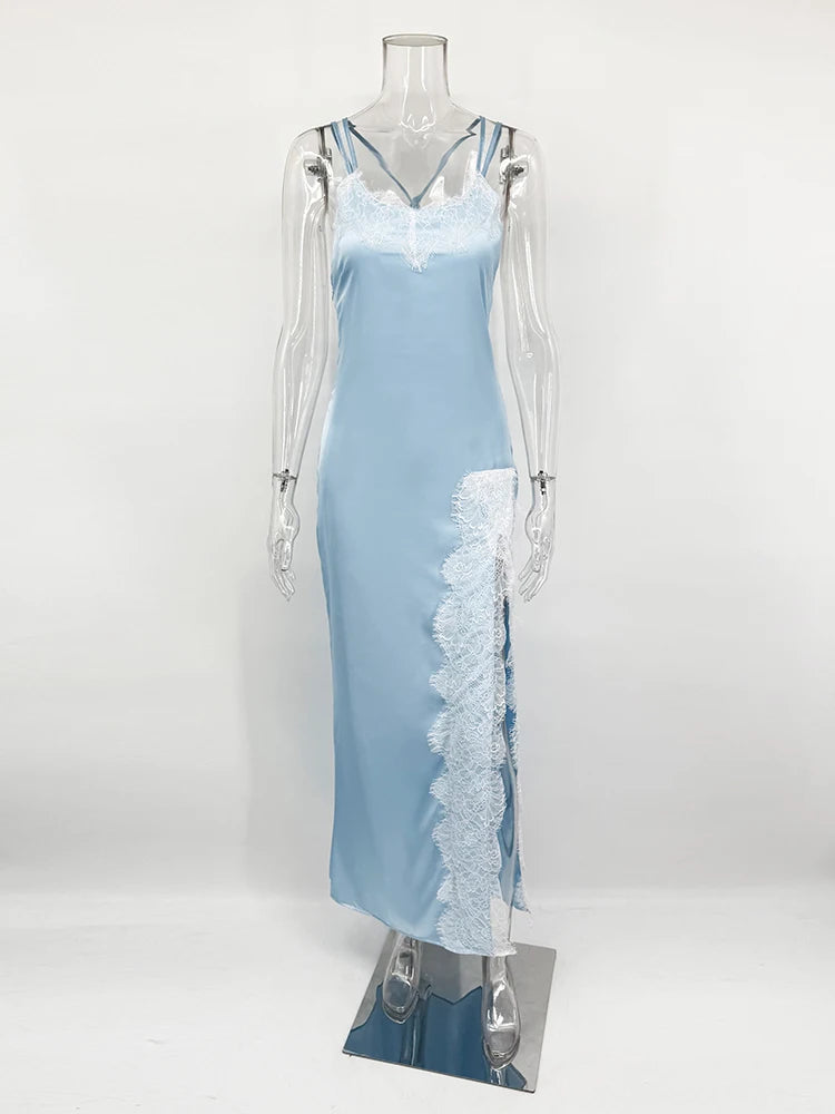 Satin Lace Dress