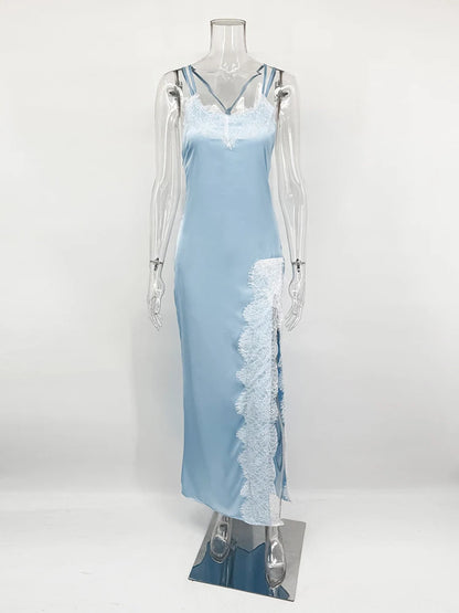 Satin Lace Dress