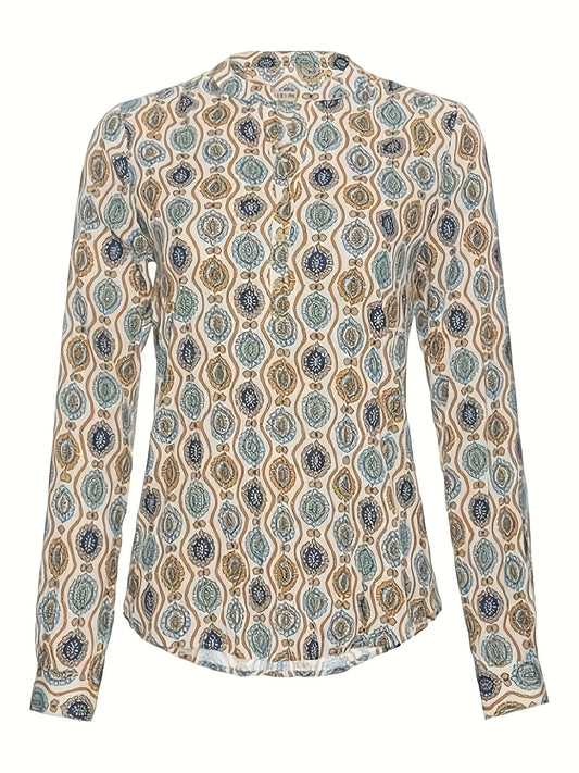 Graphic Print Blouse