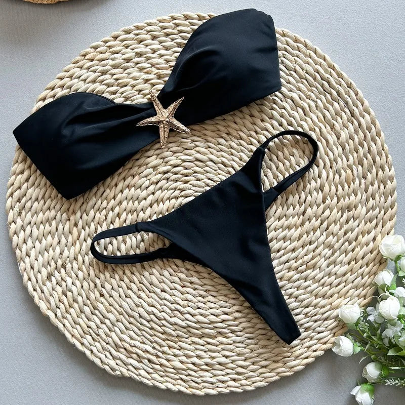 Starfish Bikini Black