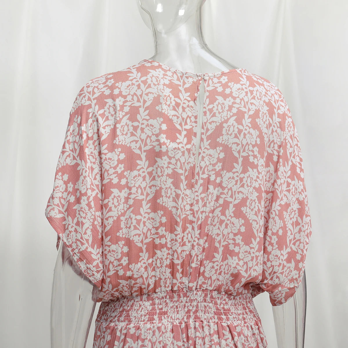 Summer-Long V Neck Dress