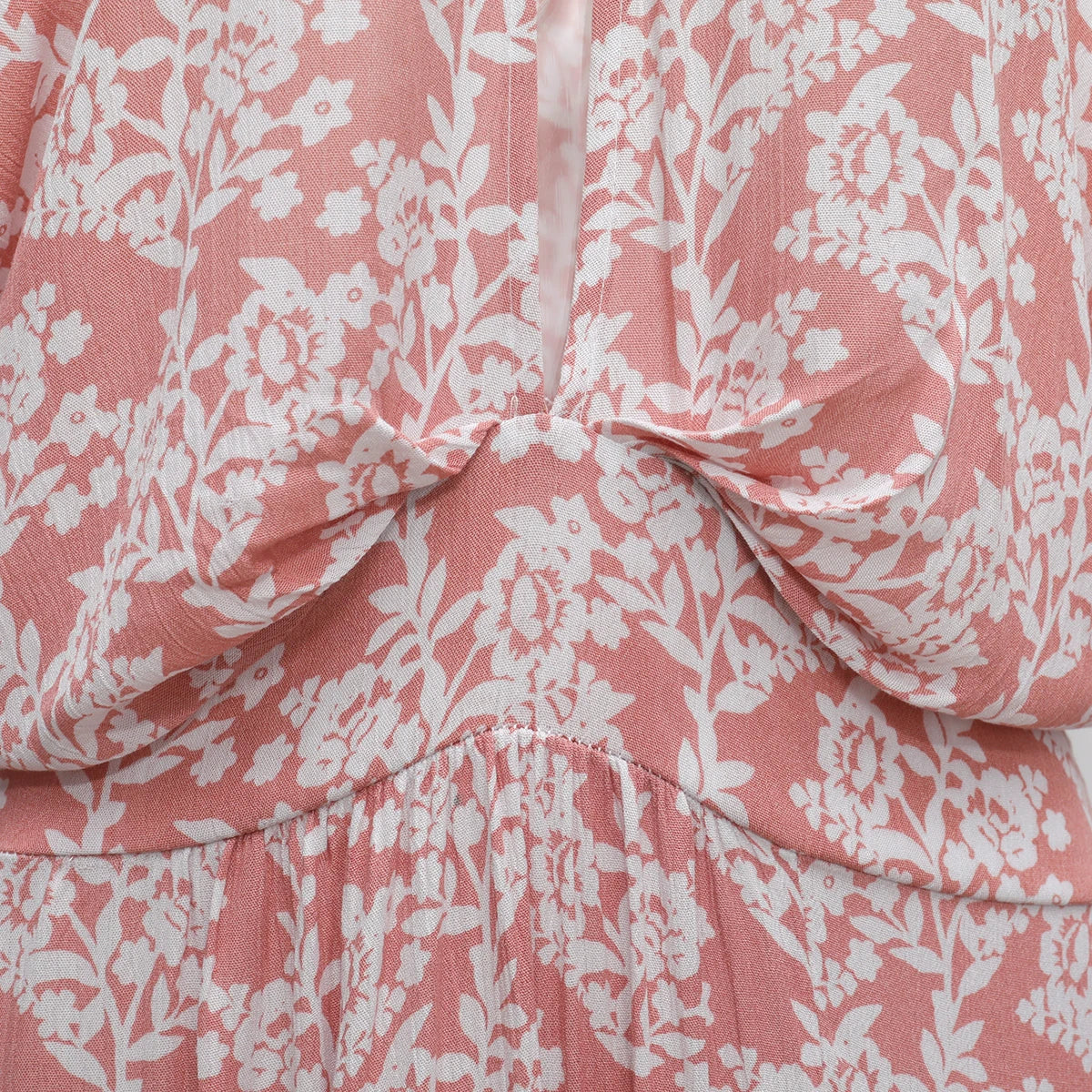 Summer-Long V Neck Dress