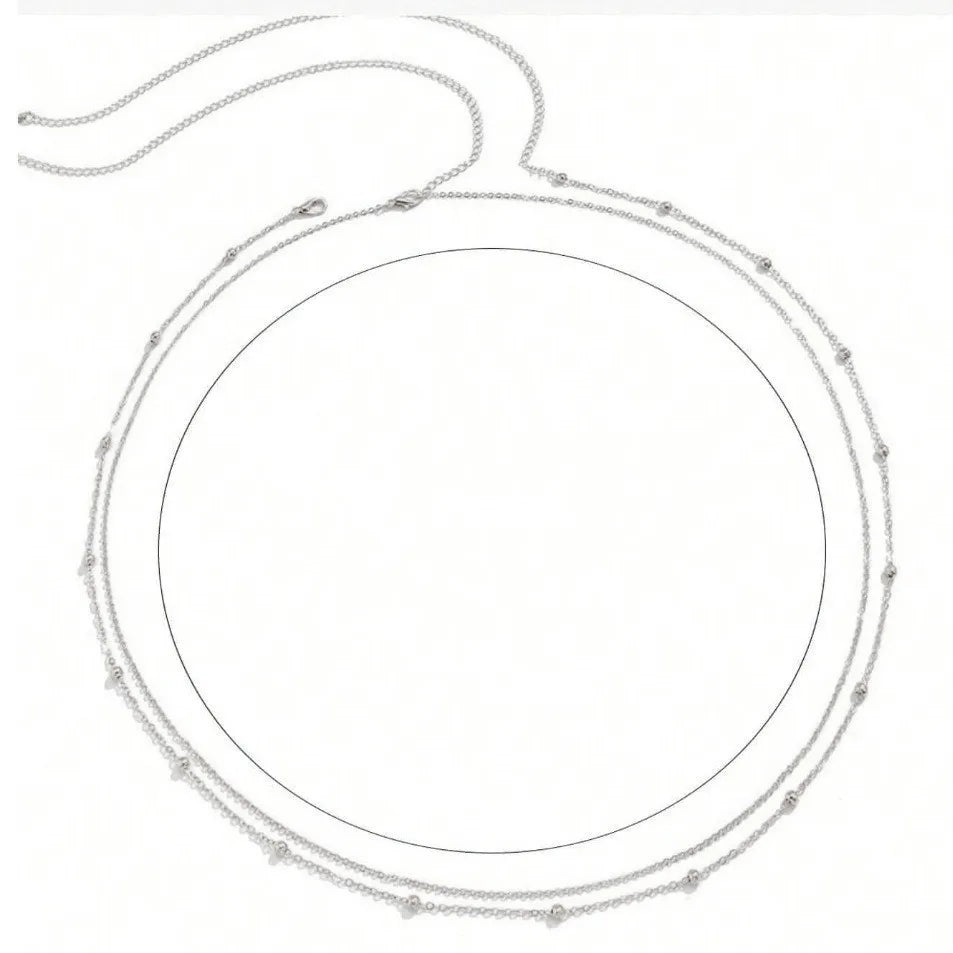 Summer Double Waist Chain Silver