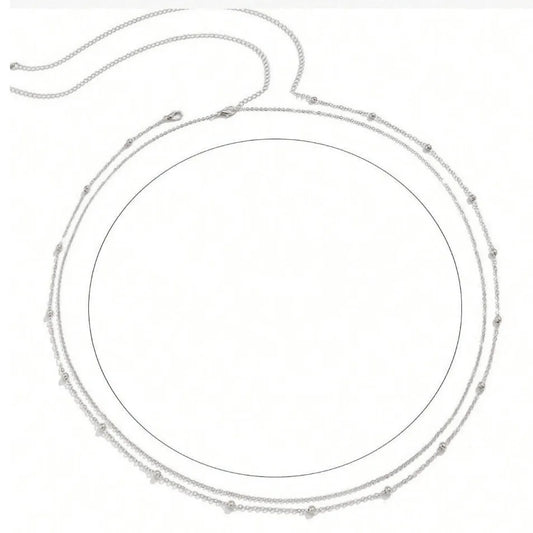 Summer Double Waist Chain Silver