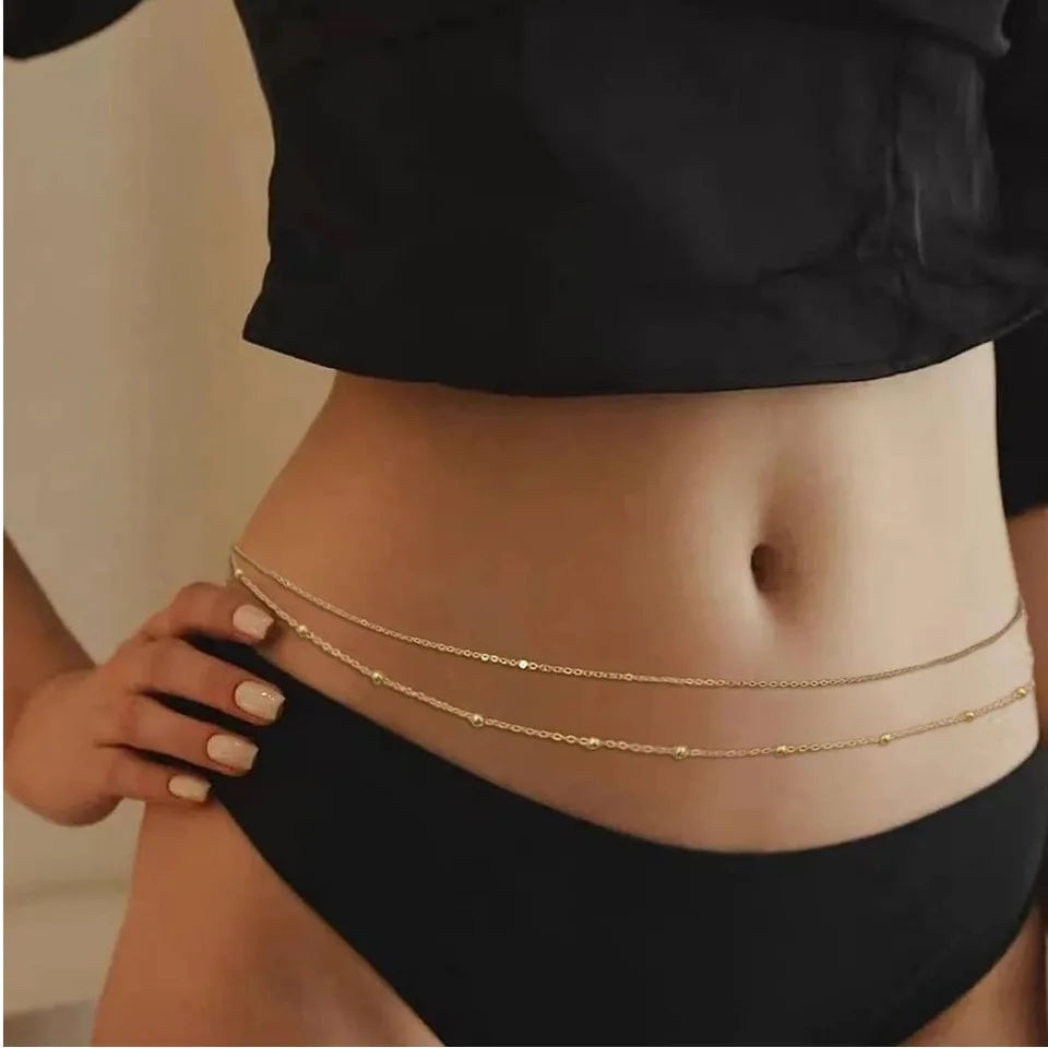 Summer Double Waist Chain Gold