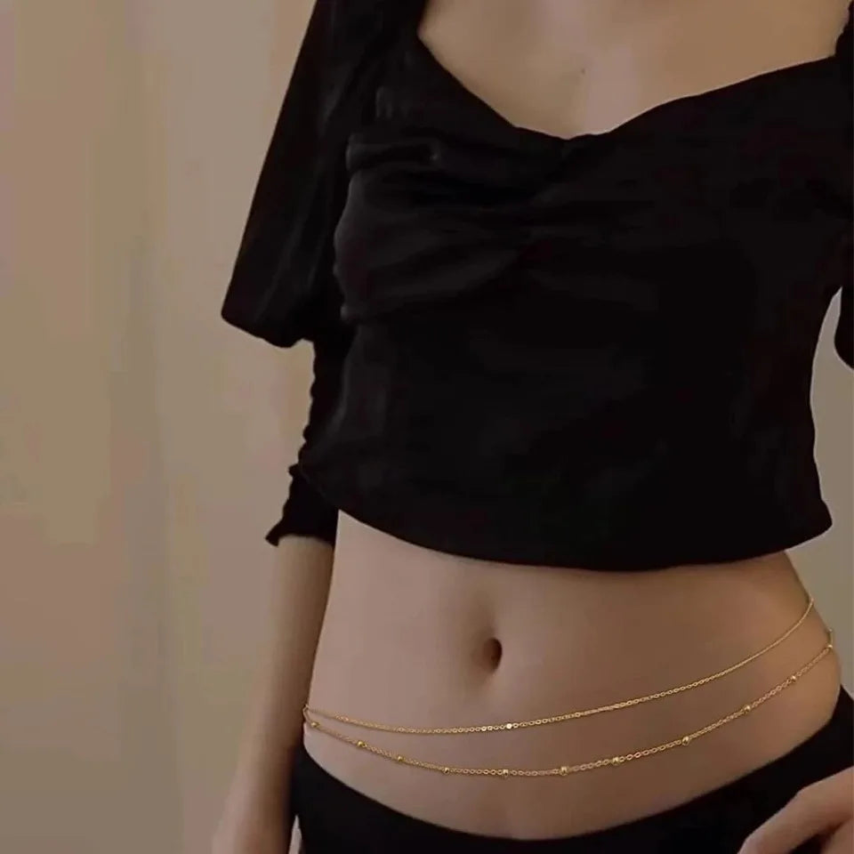 Summer Double Waist Chain Gold