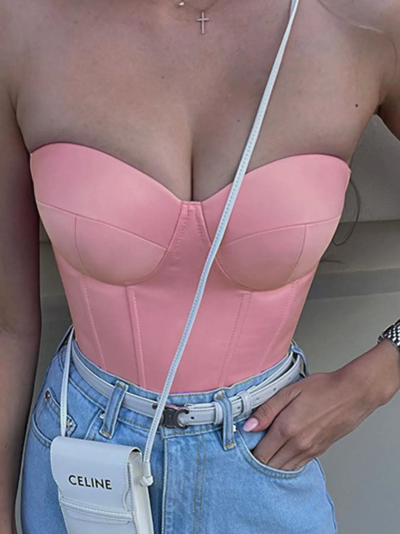 Sweetheart Tube Top Pink