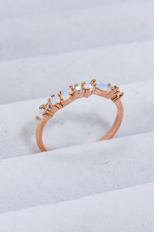 Moonstone Zircon Beauty Ring
