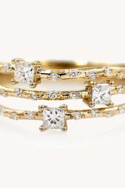 Starry Gold-Plated Ring