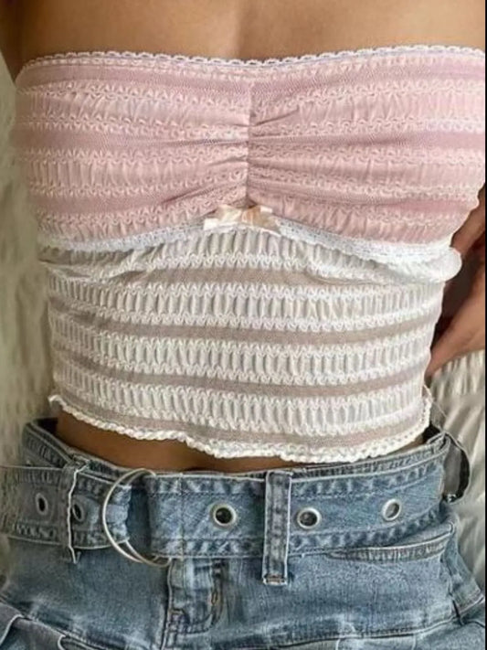 Lace Tube Top