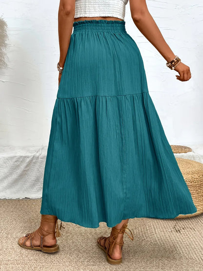 Frill Slit Gypsy Skirt