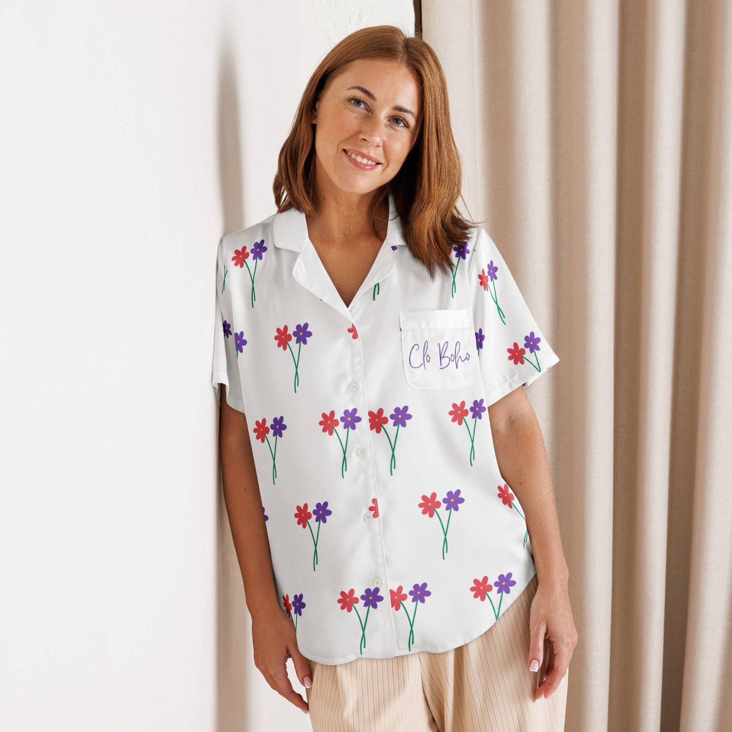 Clo Boho Print Pajama top