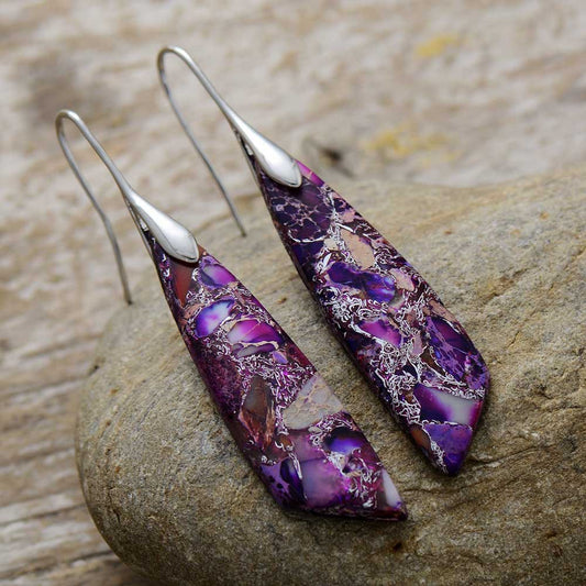 Stone Dangle Earrings