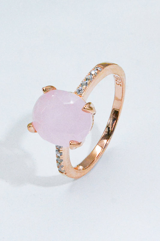 'Be There' Rose Quartz Ring