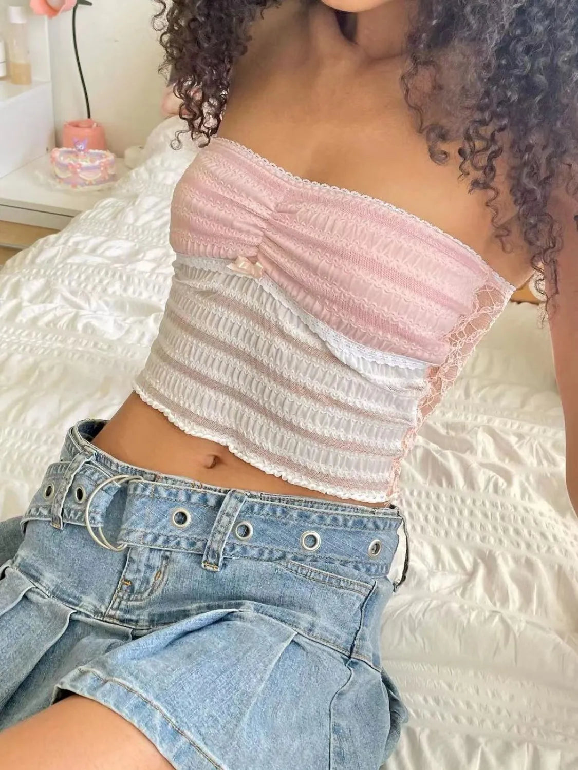 Lace Tube Top