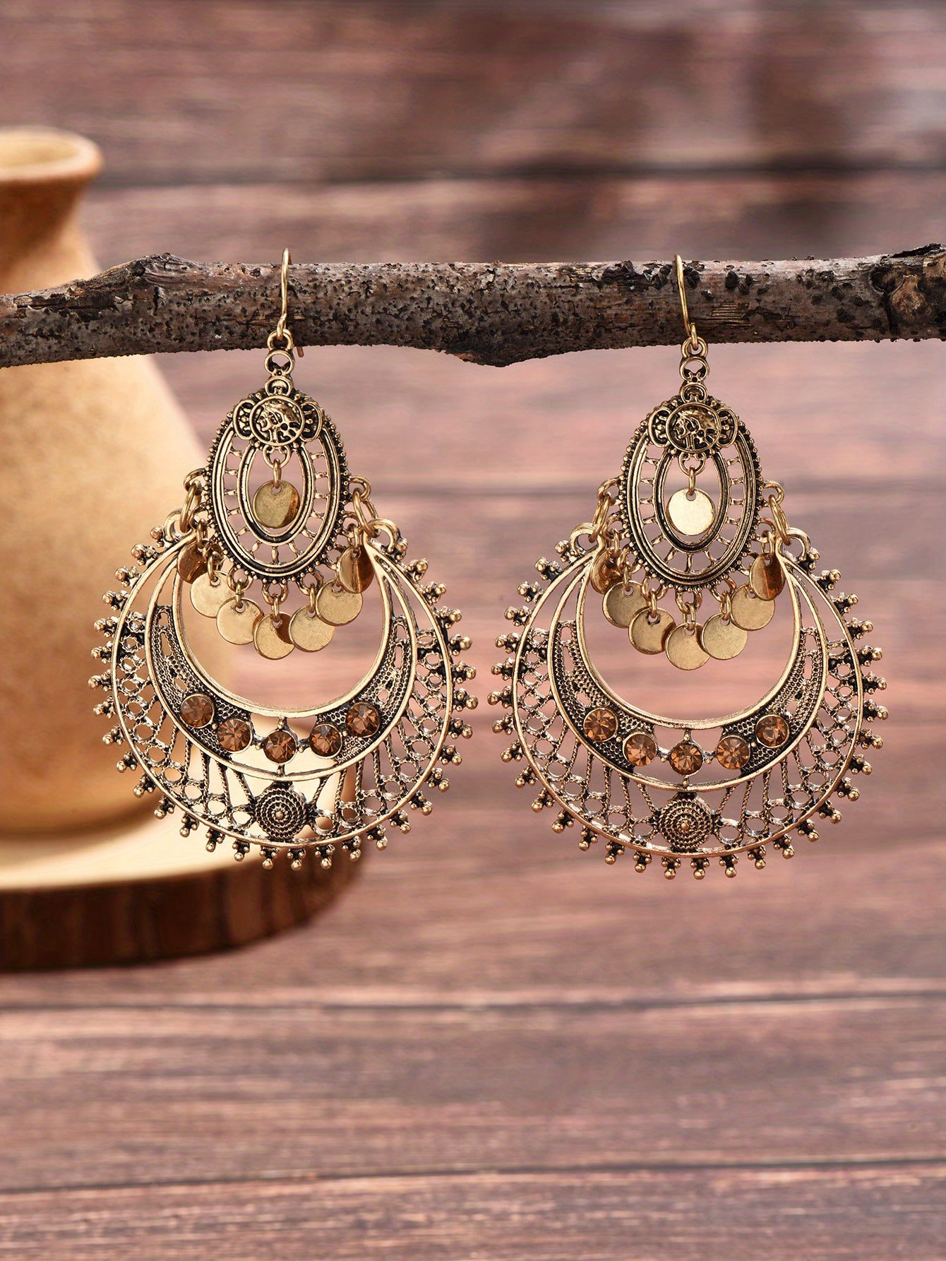 Exquisite Hollow Dangle Earrings