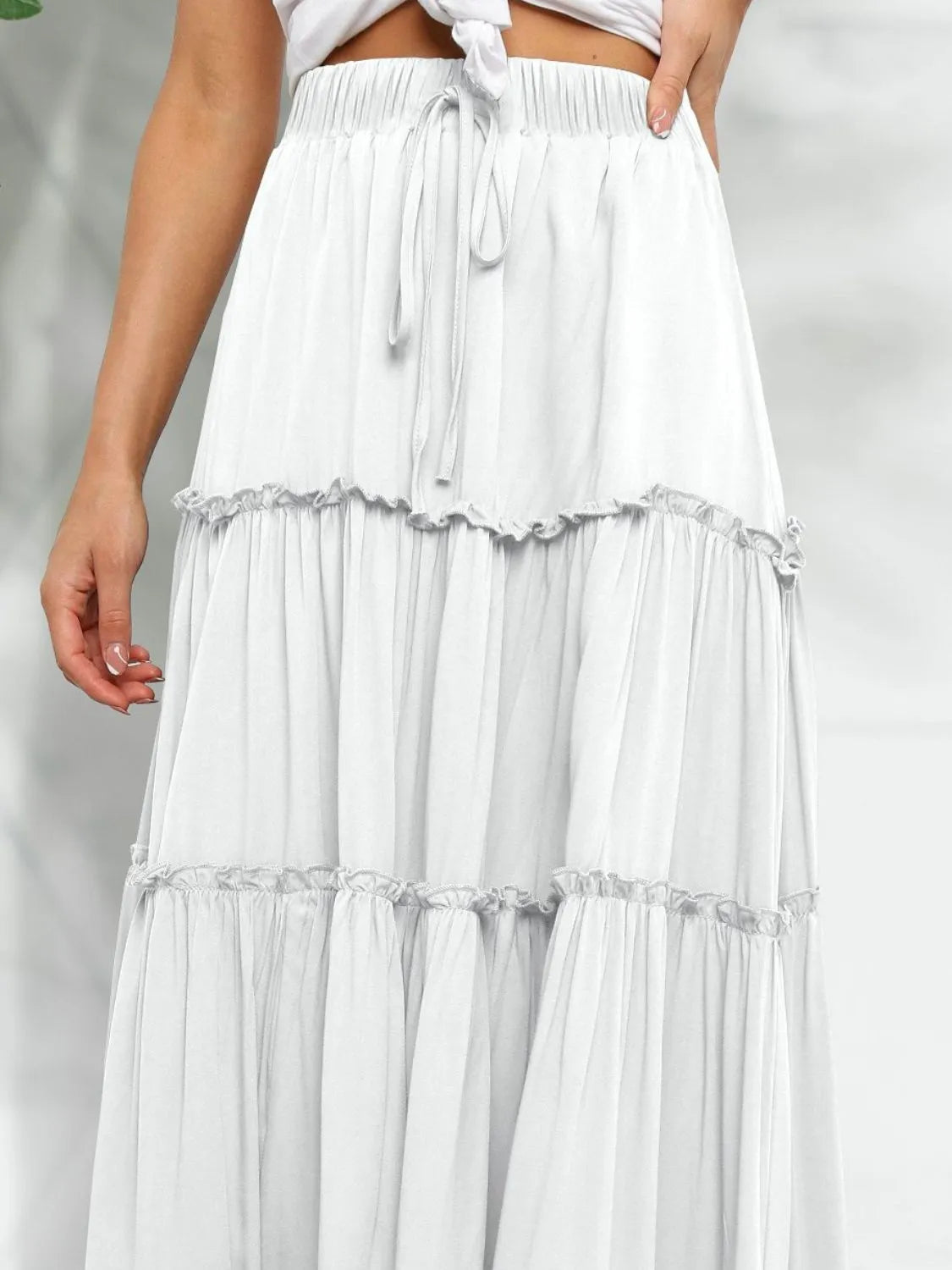 Midi Frill Gypsy Skirt