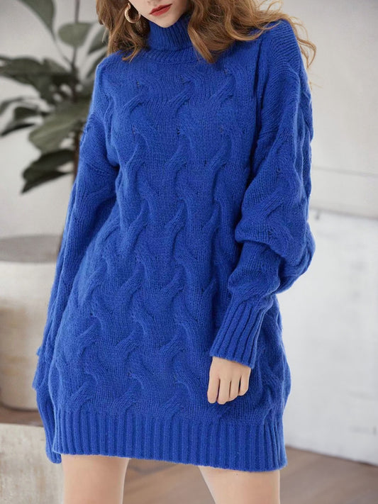 Cable-Knit Sweater Dress