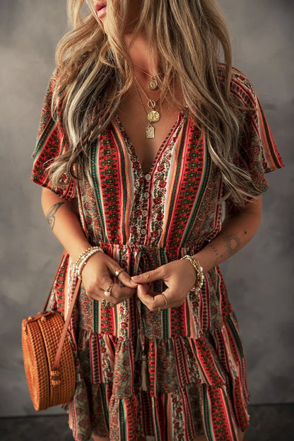 Ruffle Hippy Dress