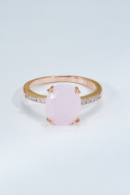 'Be There' Rose Quartz Ring