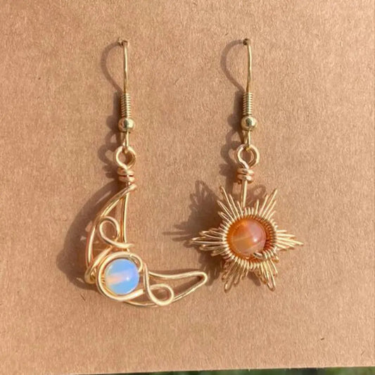 Sun Moon Earrings