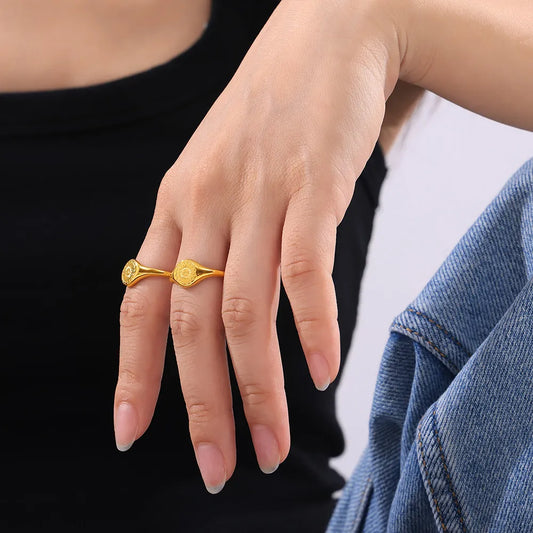 Sun Ring Gold-Plated