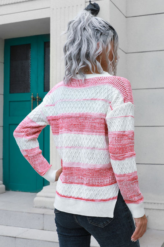 Two-Tone Casual Sweater
