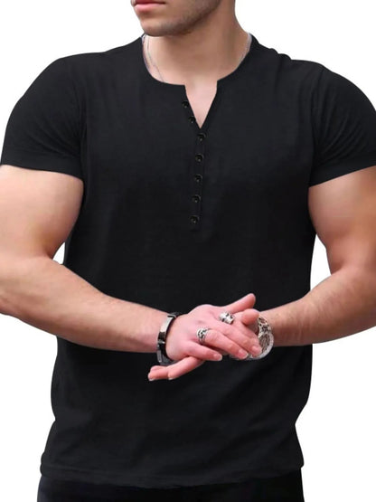 Tight Button-Up T Shirt