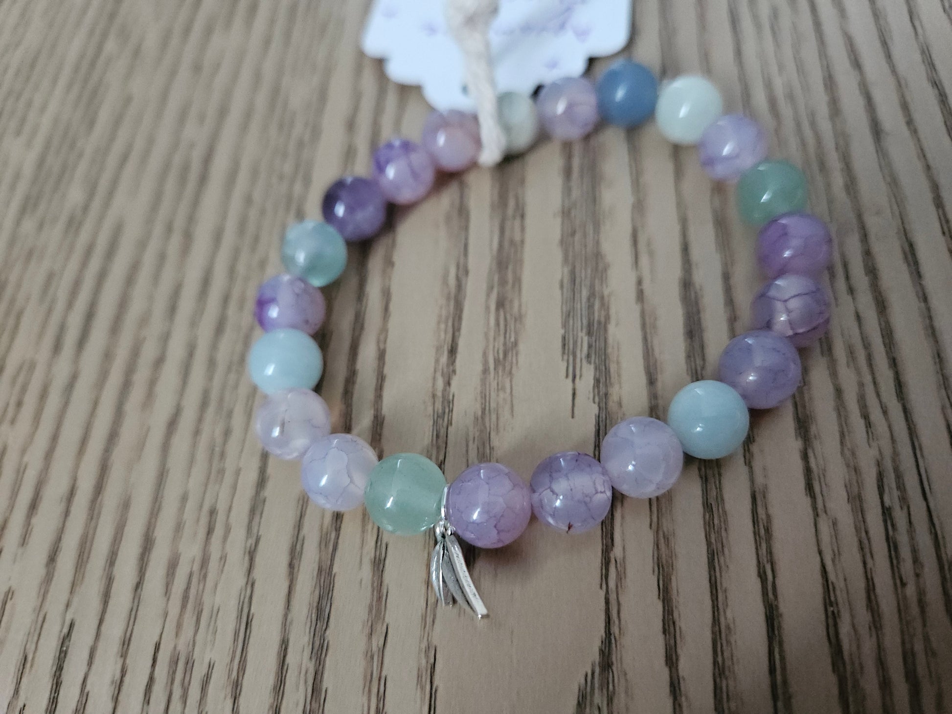 Gemstone Charm Bracelets! Refreshing Energy Gemstone Bracelet - Aquamarine - Fluorite - Amethyst - Blue Quartz - Aventurine - Angelite